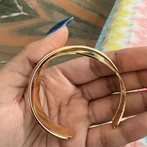 Elegant Gold Tone Cuff Bracelet