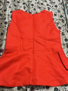 Stunning Red Peplum Embellished top