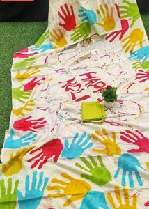 Colorful Holi Design Saree
