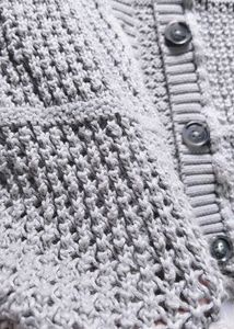 Light Blue Knit Cardigan Sweater
