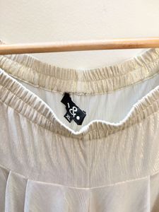 Shimmering Metallic Dhoti Pants