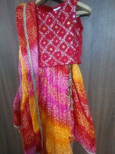 Babyhug Bandhani Lehenga Choli Set