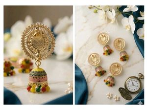 2 pair combo Boho Jhumka Earrings