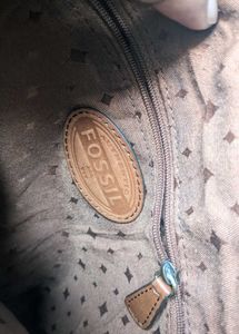fossil vintage yk2 leather bag