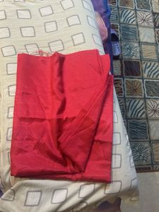 Elegant Red Kurta Set with Gold Embroidery