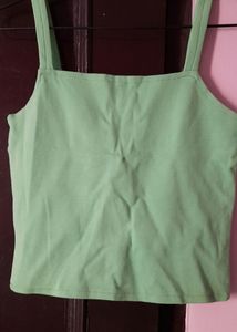 Green Crop Top