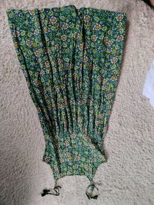 sangria Green Floral Print Summer Dress