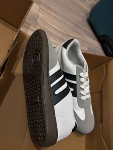 Stylish White &amp; Grey Sneakers
