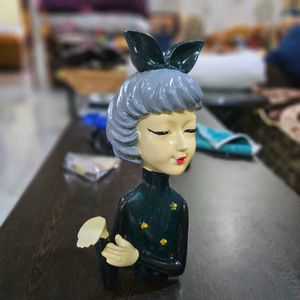 Girl with Tray Statue Showpiece