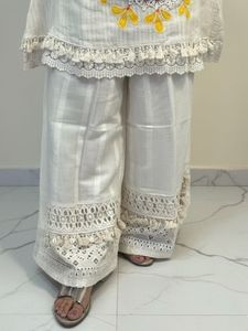 Elegant Embroidered Kurta Set with Palazzo