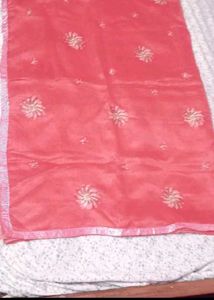 Beautiful organza silk Embroidered Saree