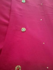 Designer Embroidered Silk Saree