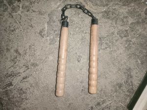 Wooden Chain Nunchucks & foldable rod