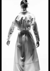 Zara Satin Belted Dress