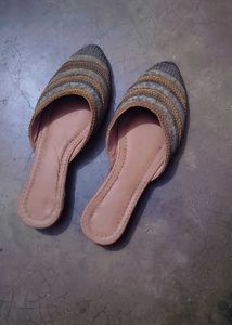 Embellished Flat Mules