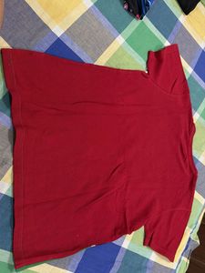 Benetton Red &amp; Yellow Striped T-Shirt