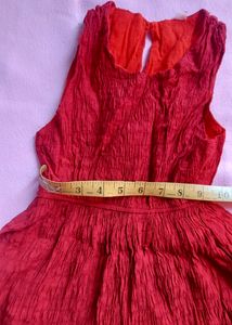 Red Summer Frock- 5 To 7 Years