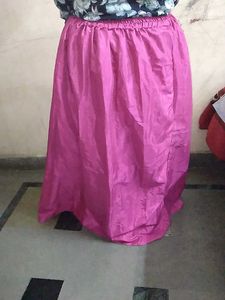 Vibrant Pink Maxi Skirt of 1