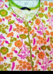 Floral Print Kurta Set with Pants