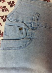 Light Blue Denim Shorts