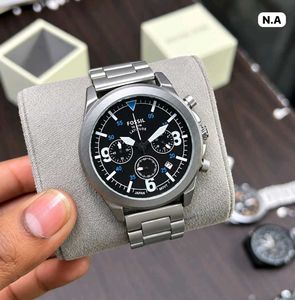 Fossil Gold Chronograph Watch