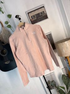 The North Face Pink 1/4 Zip Fleece Pullover