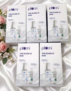 Pack of 5 Plum The Glass-ic Duo Skincare Set