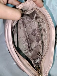 Pale Pink sling purse
