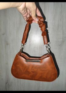 Stylish Ruched Handle Shoulder Bag