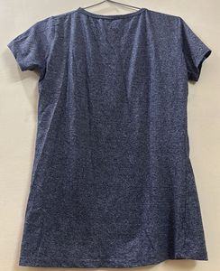 Blue textured "YOUTH" Graphic T-Shirt