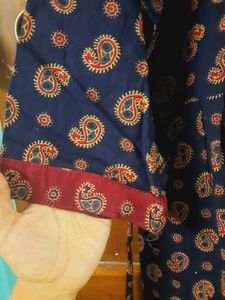 Blue Paisley Print Kurta