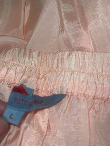 Peach Embroidered Kurta Set with Dupatta