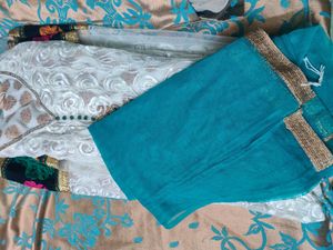 Heavy Embroidrery Anarkali Kurta With Duppatta