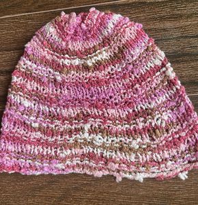 Pink Cozy Textured Beanie