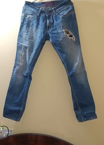 Denim Ruffle Jeans For Men