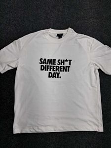 H&M Graphic Print White T-Shirt