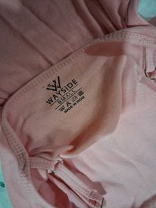 Soft Pink Cami Top with Lace Trim