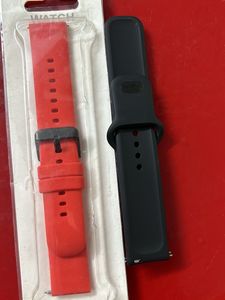 Red And Black Watch Belt Full New Unused