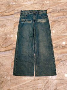 Wide Leg Denim Jeans