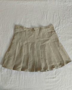 Plaid Pleated Mini Skirt