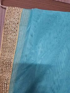 Sea Blue net Dupatta