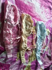 Assorted Floral Print Bras (Set of 3)