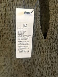 Olive Green Smocked Tunic Top