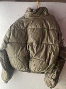 Stylish Padded Faux Leather Jacket