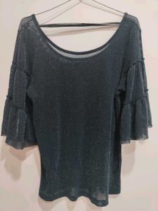 Sparkly Bell Sleeve Top