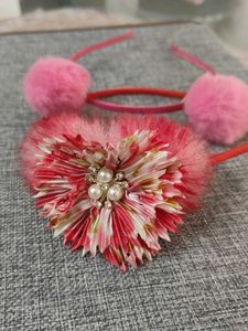 Cute Pink Fuzzy Headbands