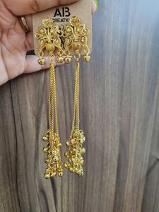 Trending Exquisite Gold Tone kashmiri Earrings