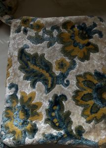 Vintage Floral Velour Sling Bag