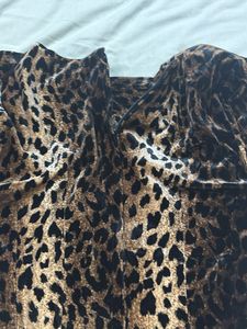 y2k Leopard Print Maxi Dress