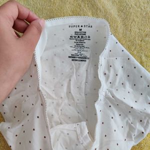 White Polka Dot Briefs